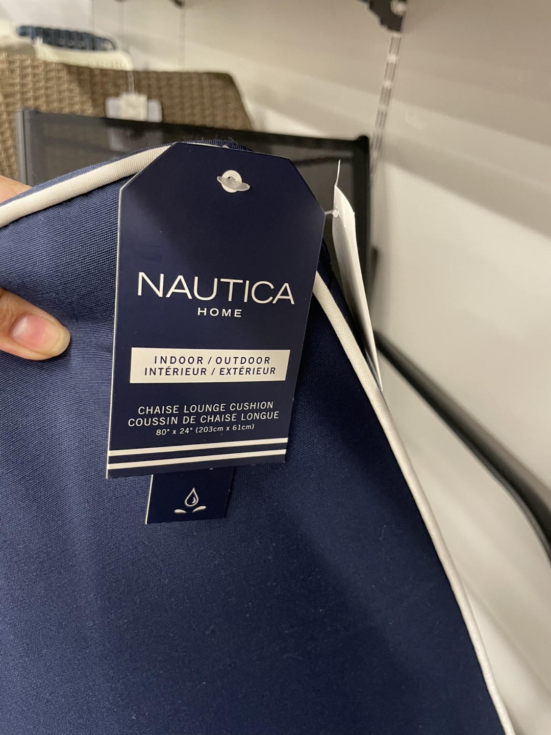 Nautica Home Chaise Lounge Cushion - 80" x 24" - photo 2