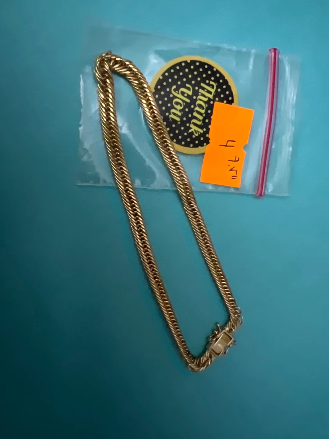 18k Saudi gold Chain bracelet thumbnail