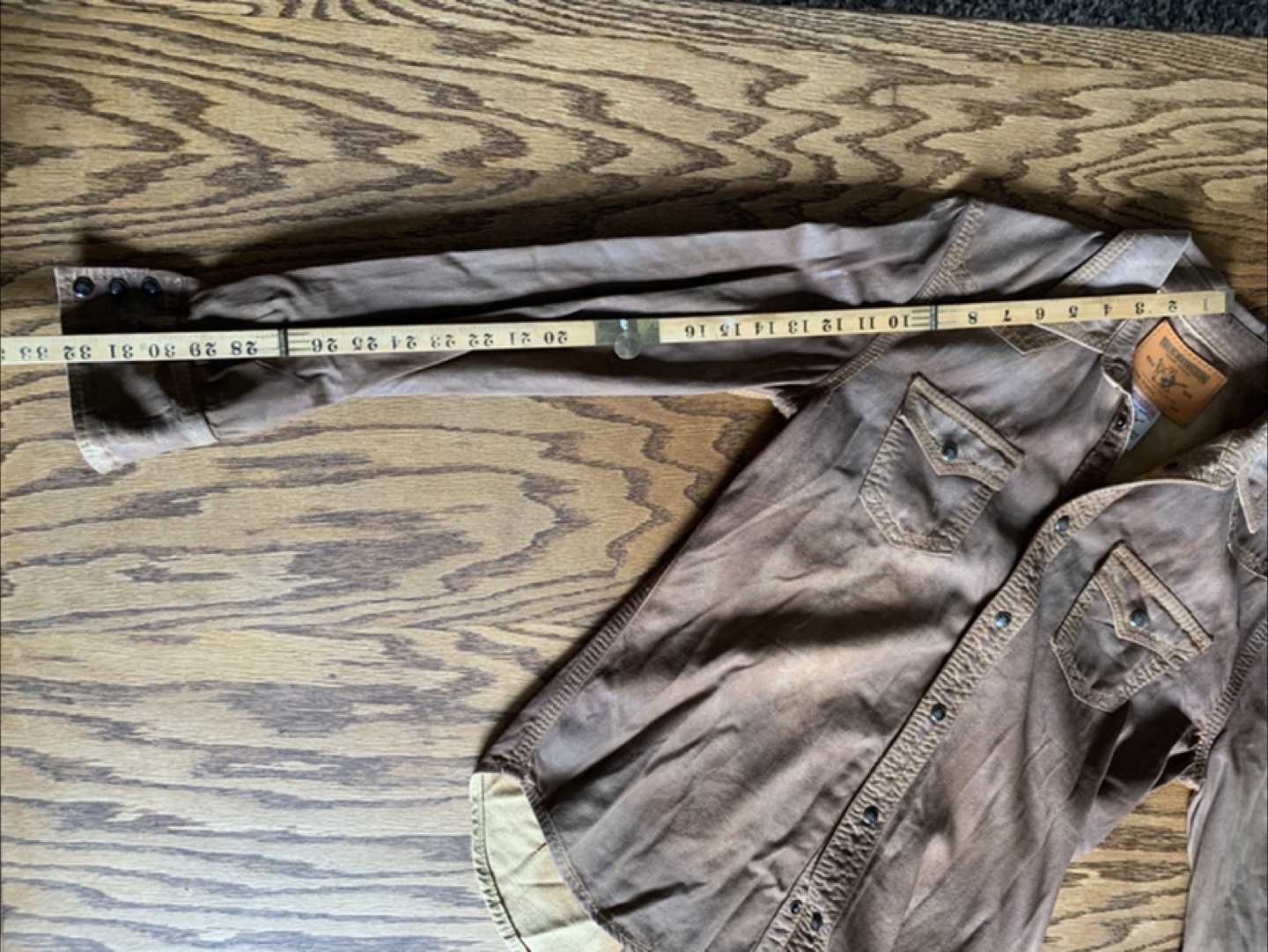 True Religion Brown Western Shirt - Size M - photo 5
