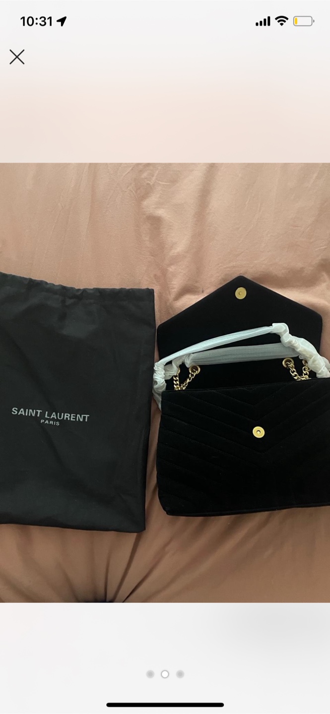 YSL Black Suede Loulou Handbag - photo 2