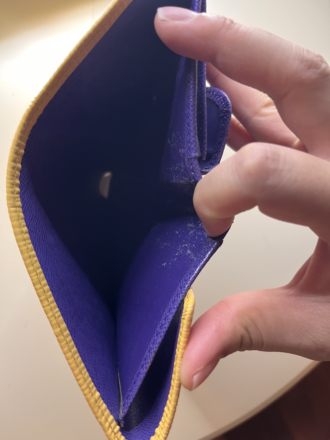 #freecycle Yellow Epi Leather Wallet - photo 3