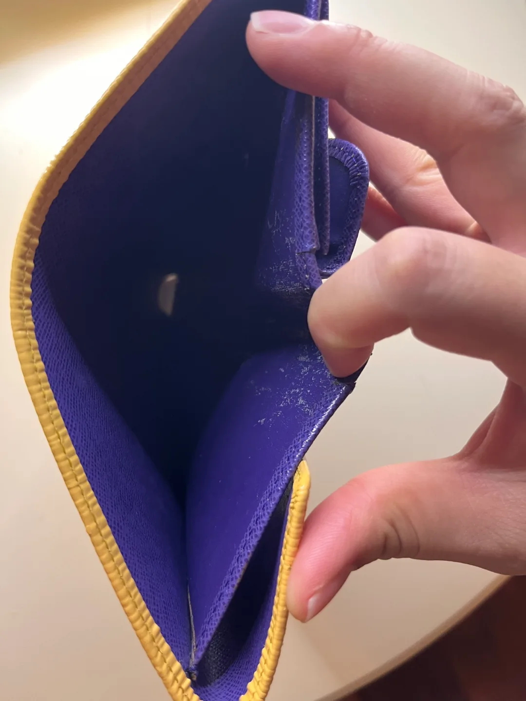 #freecycle Yellow Epi Leather Wallet image indicator(3)