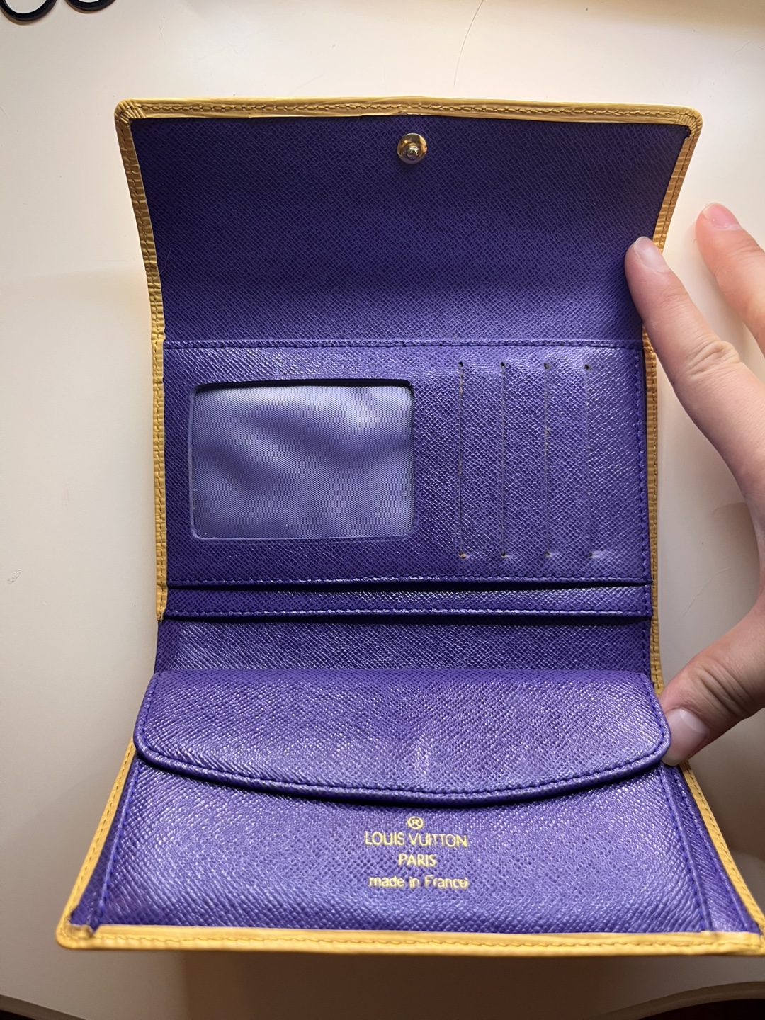 #freecycle Yellow Epi Leather Wallet - photo 2