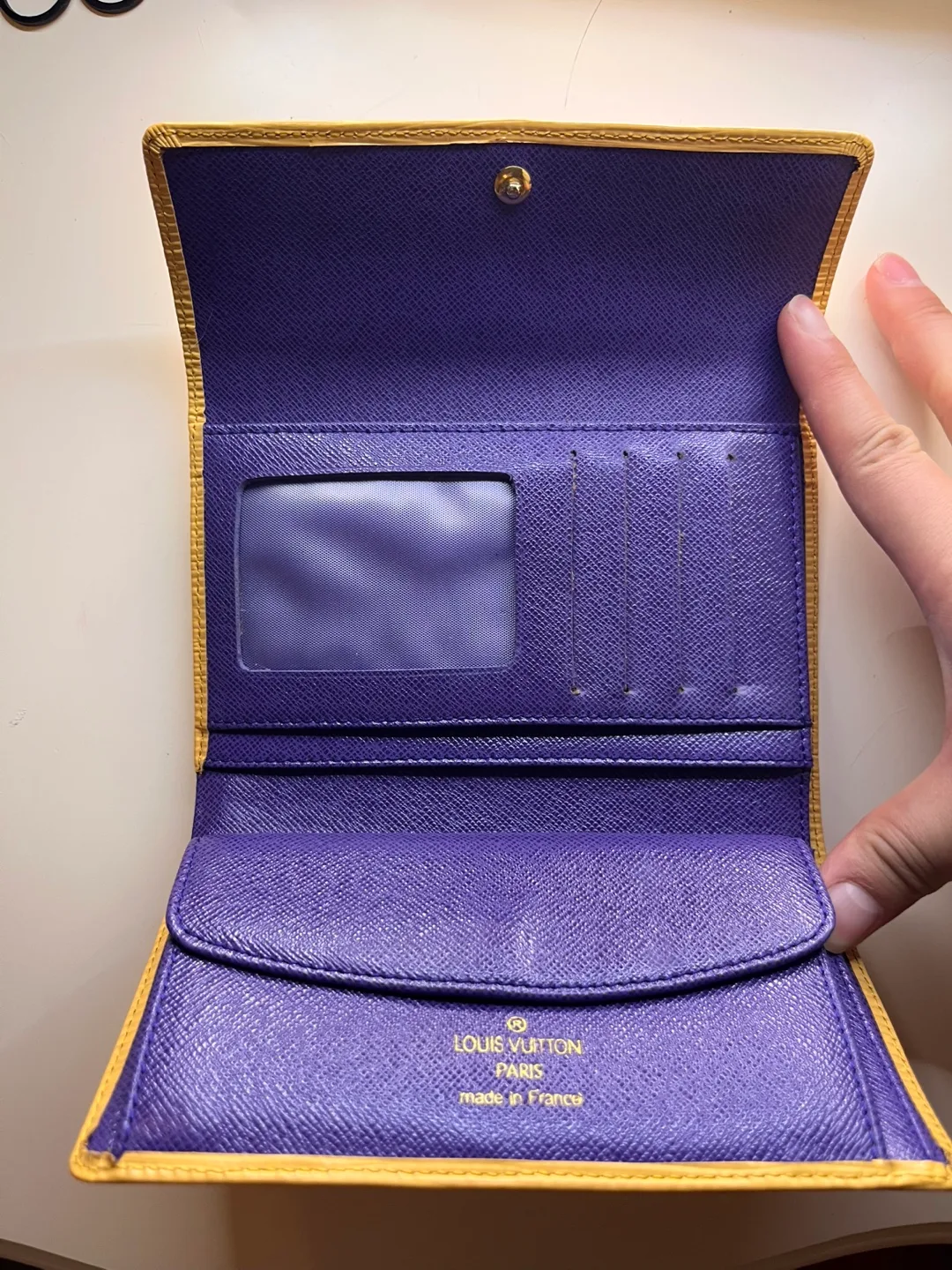 #freecycle Yellow Epi Leather Wallet image indicator(2)