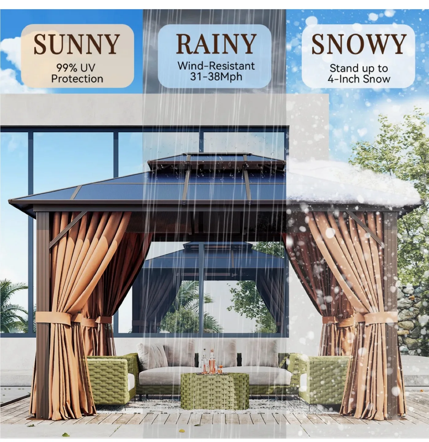 Double Top Gazebo (12FT x 10FT) image indicator(4)