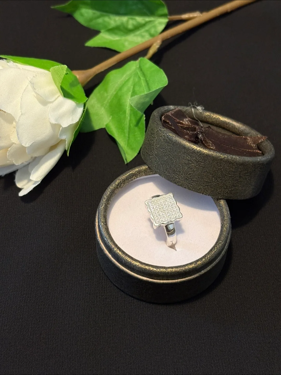 Silver Ring with Square Design thumbnail