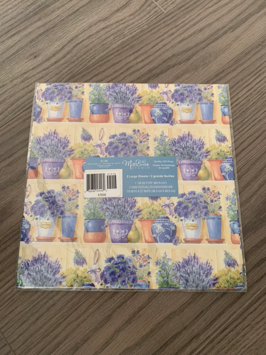 #freecycle Lavender Gift Wrap - 2 Large Sheets thumbnail