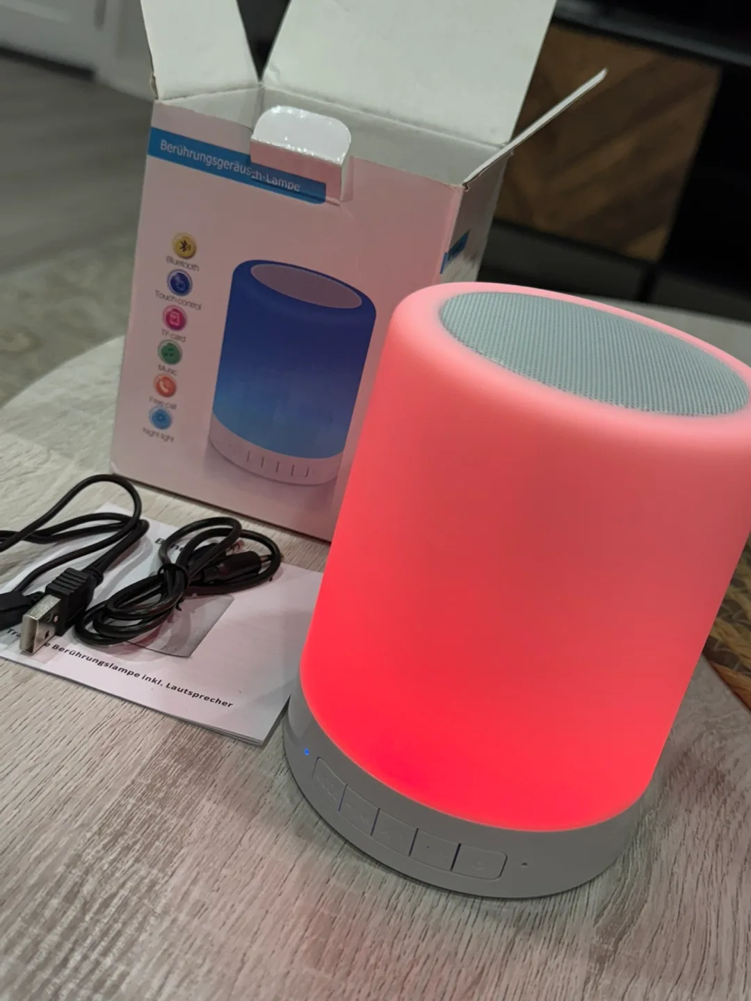 Touch Sound Lamp Bluetooth Speaker image indicator(2)