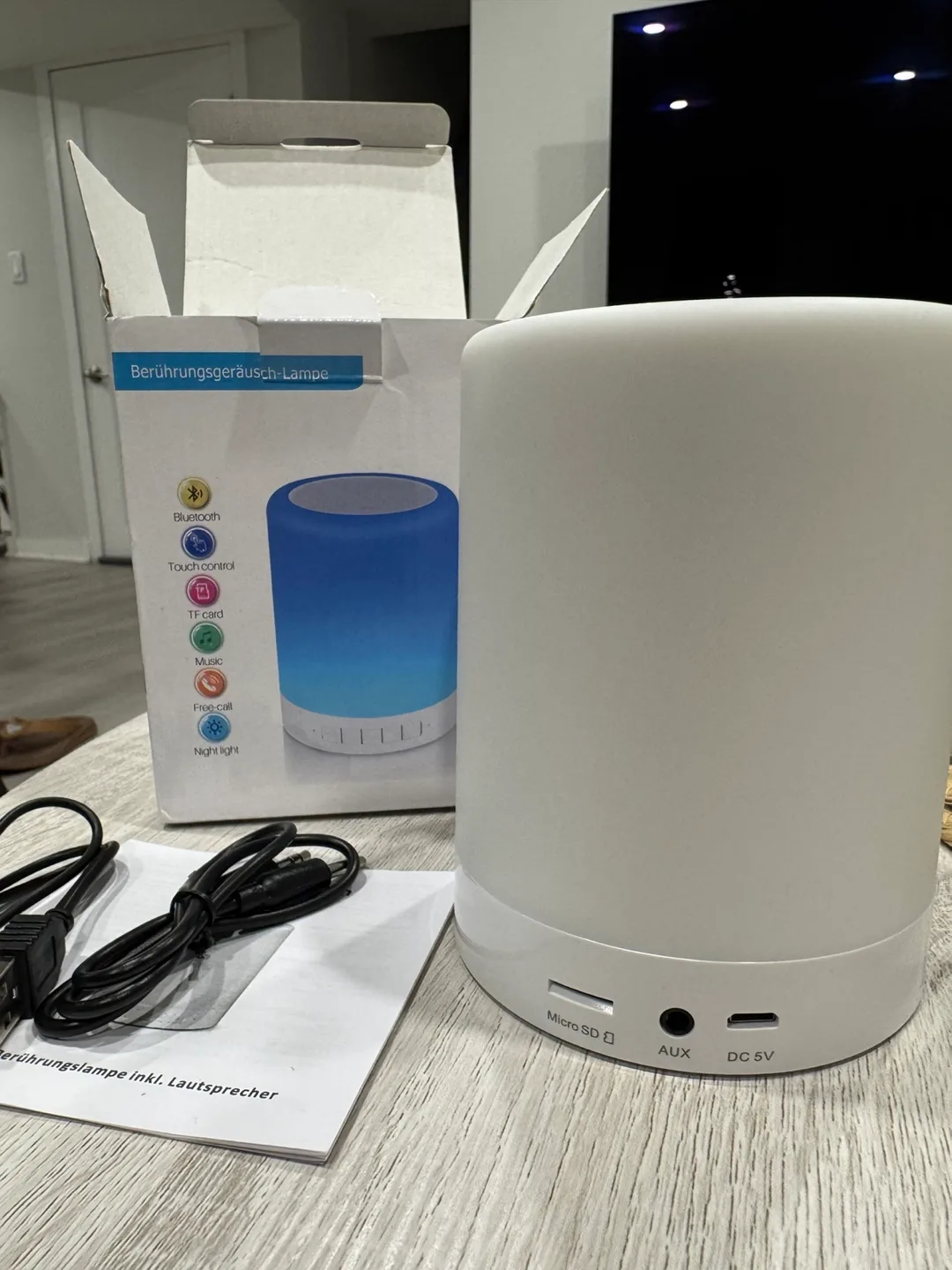 Touch Sound Lamp Bluetooth Speaker image indicator(4)