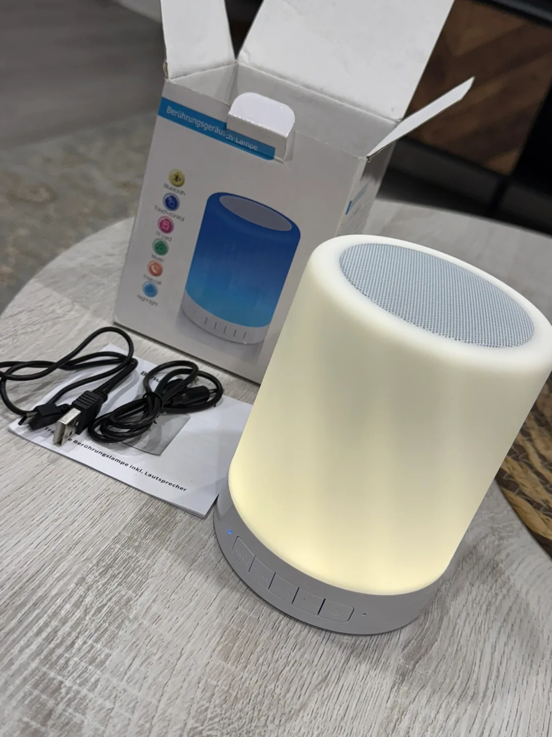 Touch Sound Lamp Bluetooth Speaker image indicator(3)
