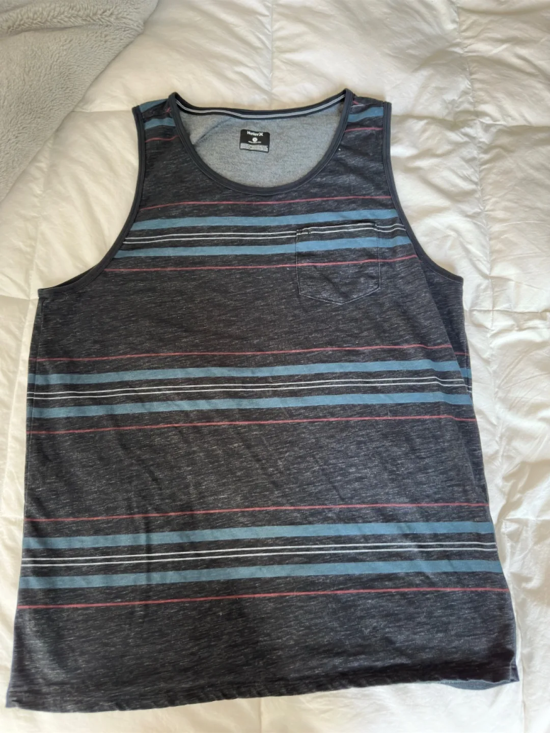 Hurley Striped Tank Top - Size Medium thumbnail