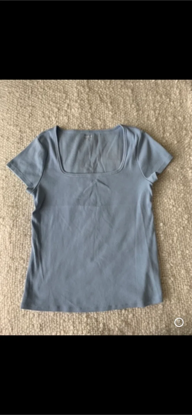 Old Navy Light Blue Square Neck Top #freecycle thumbnail