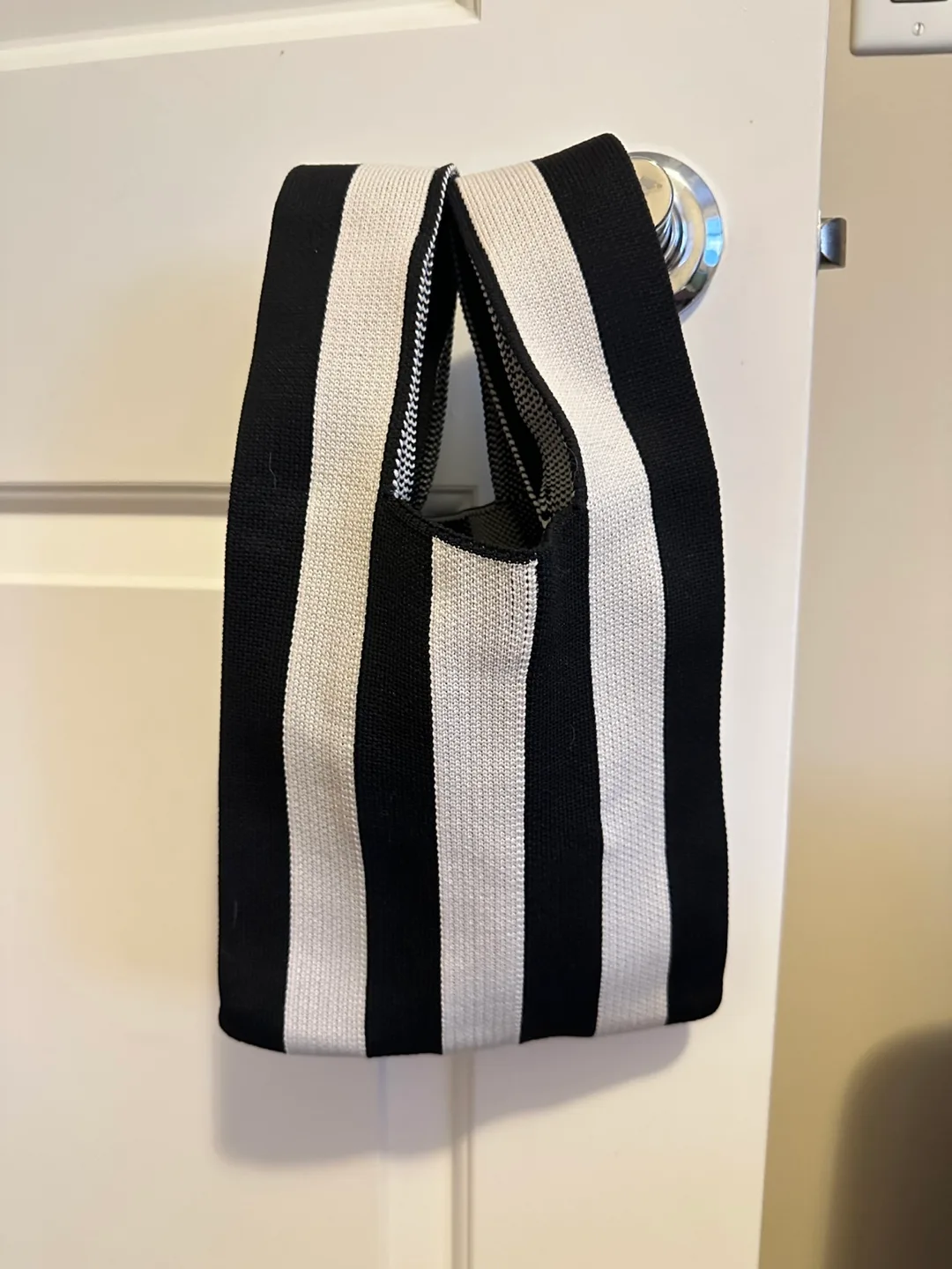 Striped Knit Tote Bag thumbnail