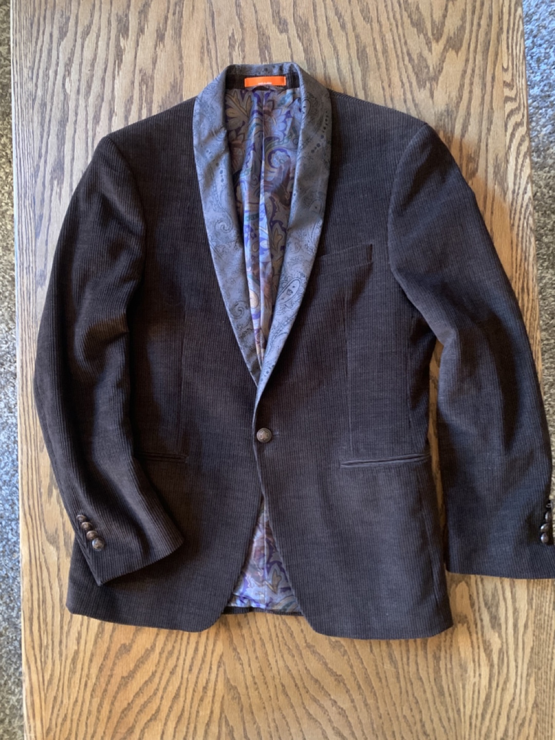 Talia Brown Corduroy Blazer 36R - photo 2