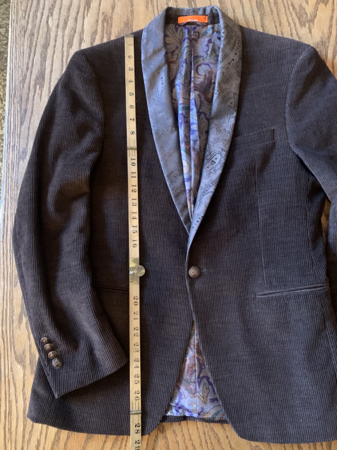 Talia Brown Corduroy Blazer 36R - photo 4
