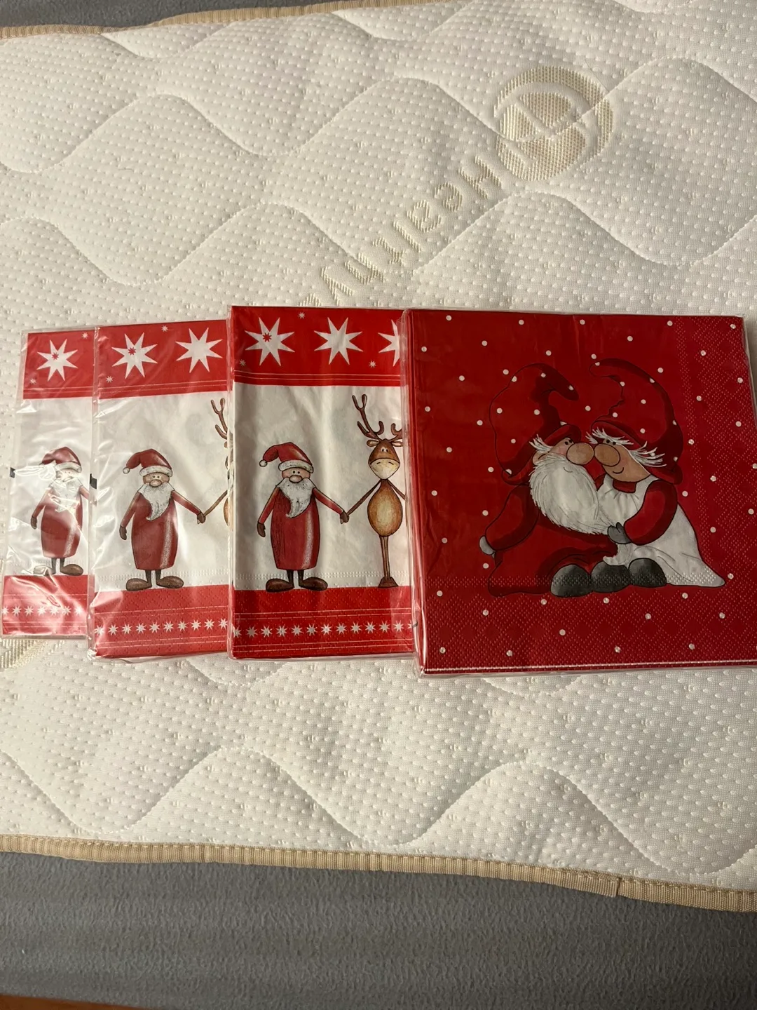 Christmas Napkins - Santa & Reindeer thumbnail