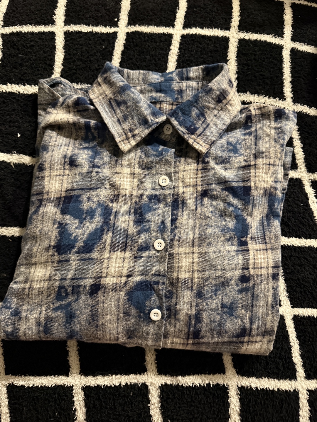 Blue Plaid Flannel Shirt - photo 3