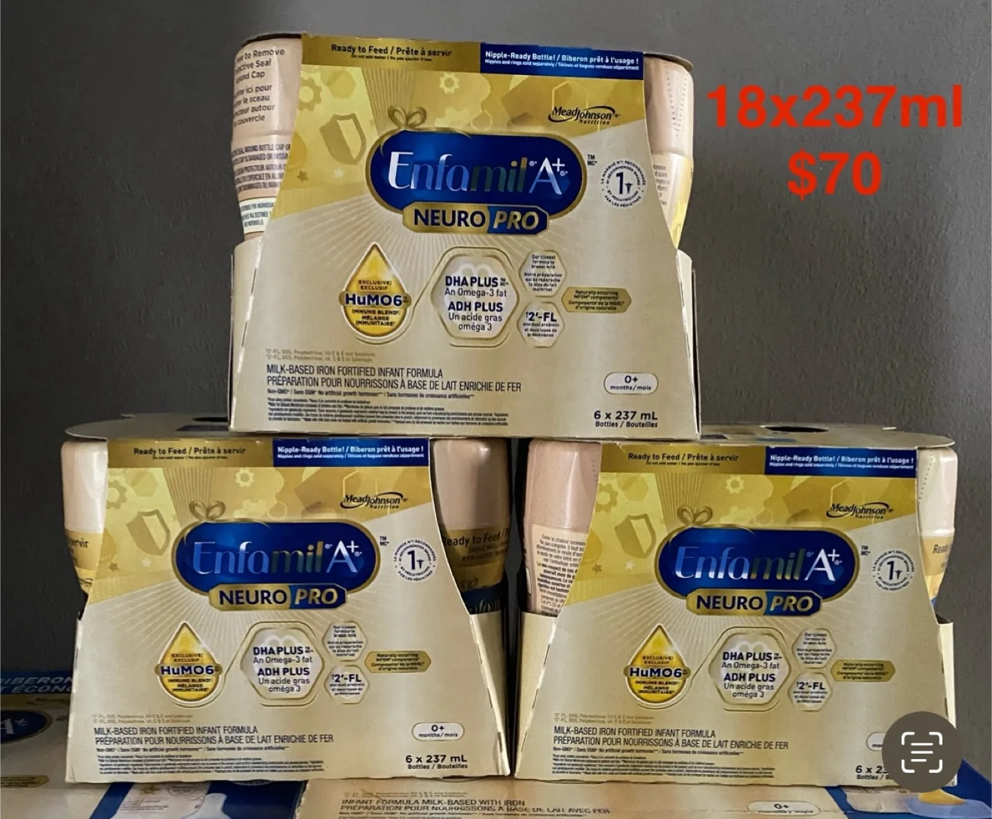 18 bottles 237ml Enfamil Formula thumbnail