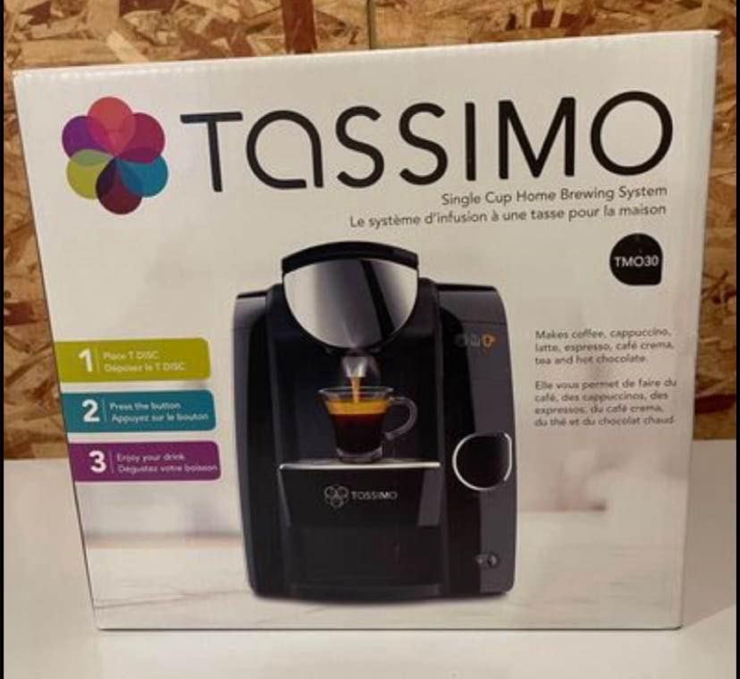 $120 Tassimo Single Cup Home Brewing System TMO30