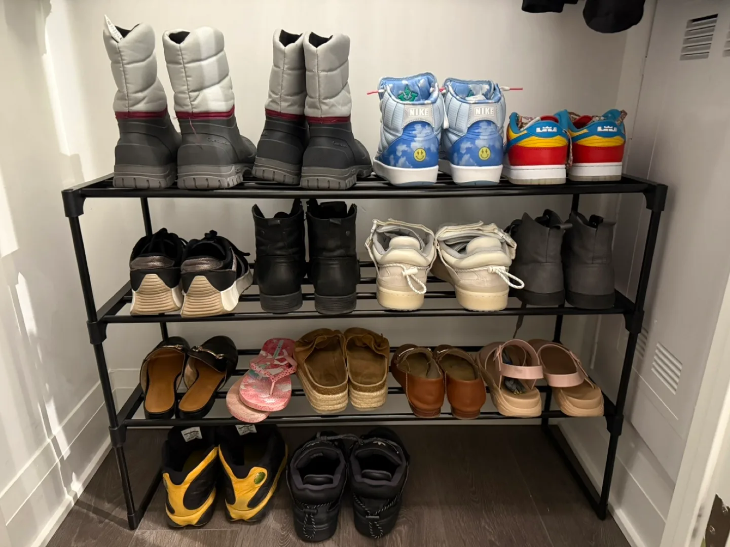 Black 3-Tier Shoe Rack thumbnail