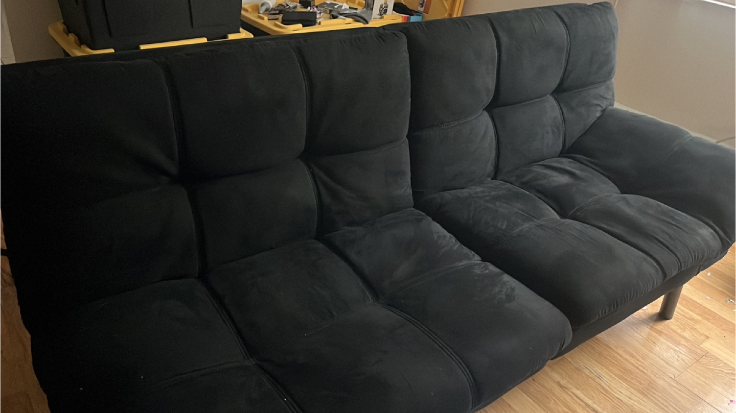 Black Futon Sofa Bed - photo 2