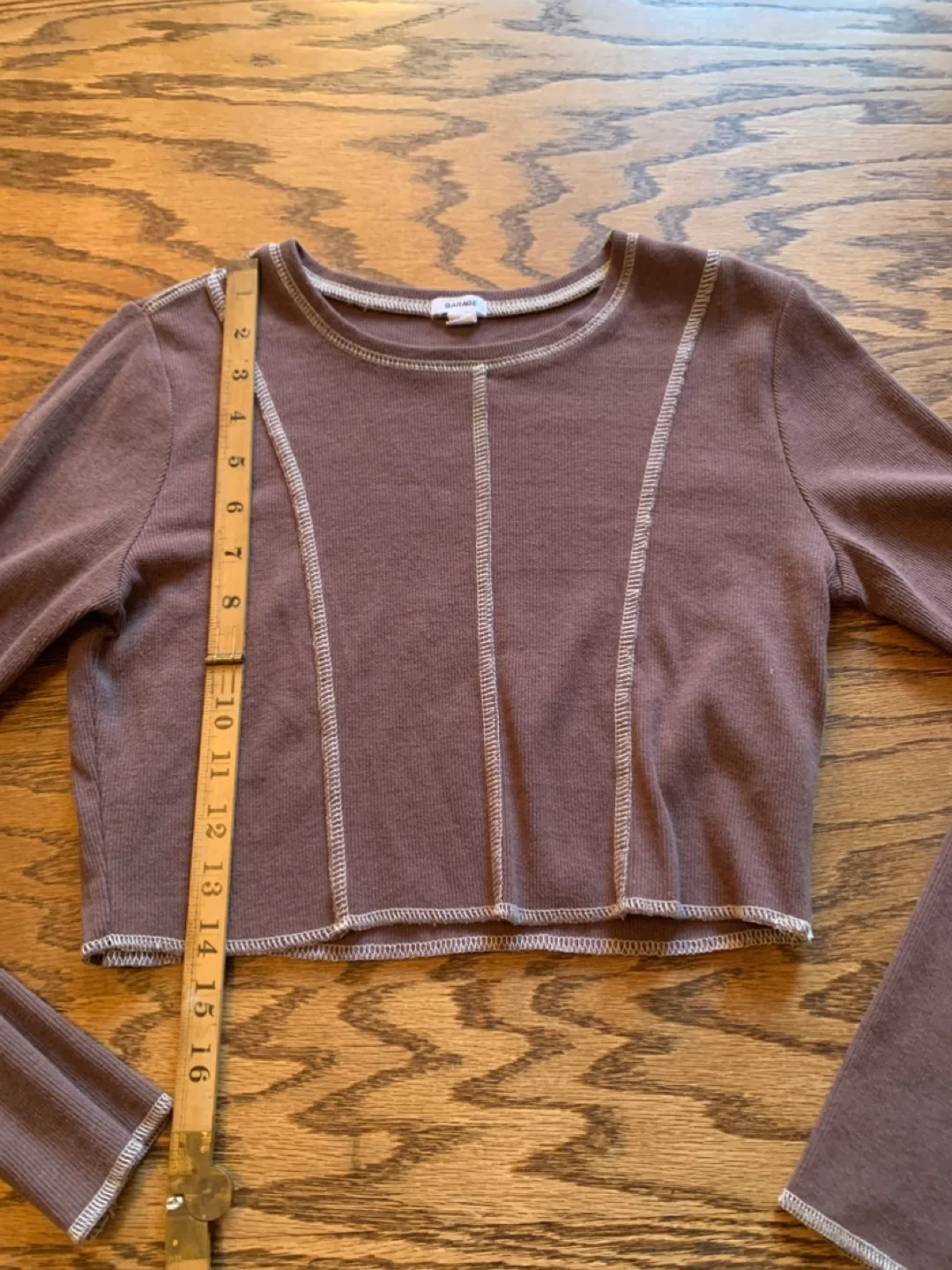 Garage Long Sleeve Crop Top - Size S thumbnail