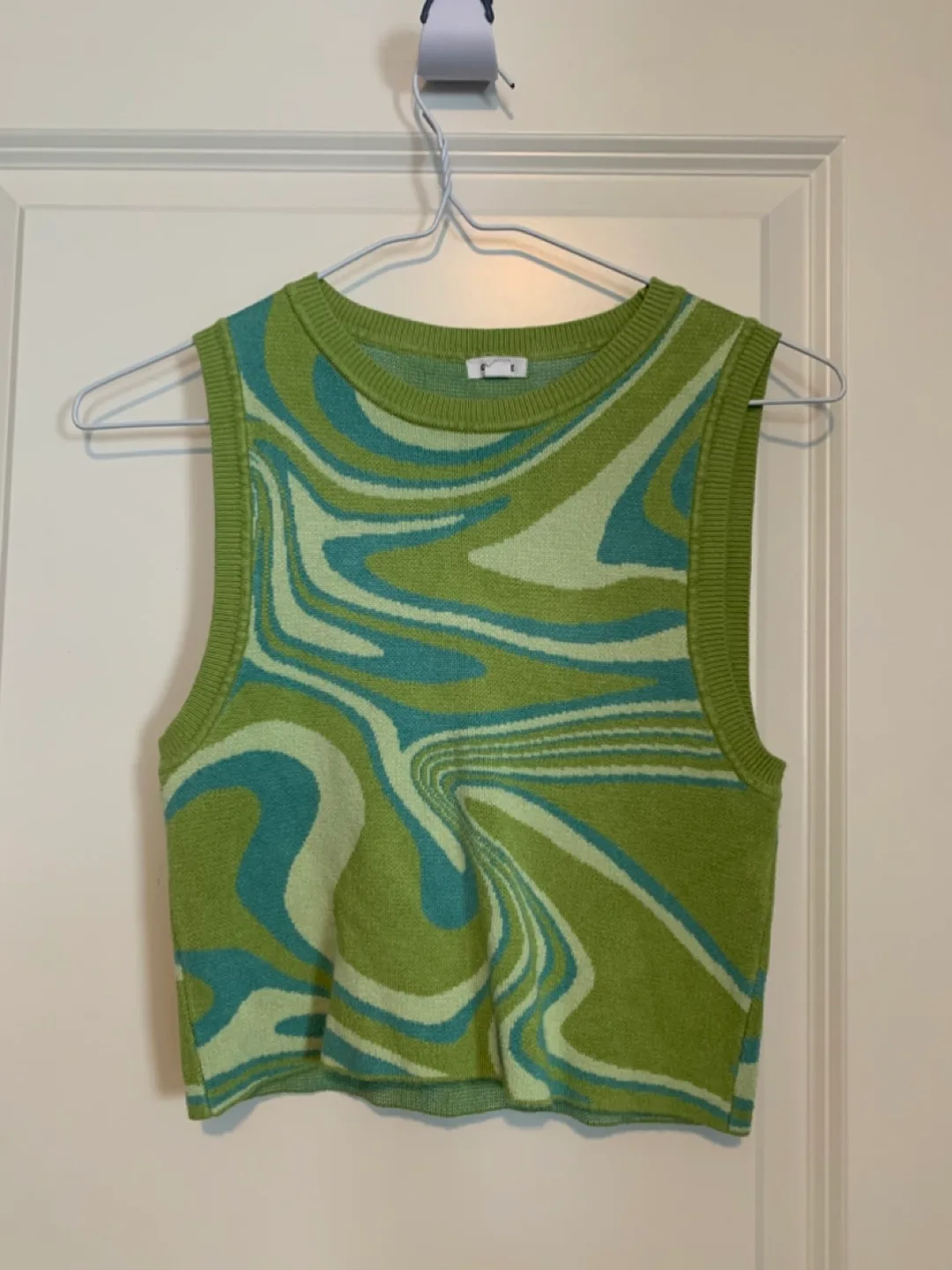 Garage Swirl Knit Vest - Size M/M thumbnail