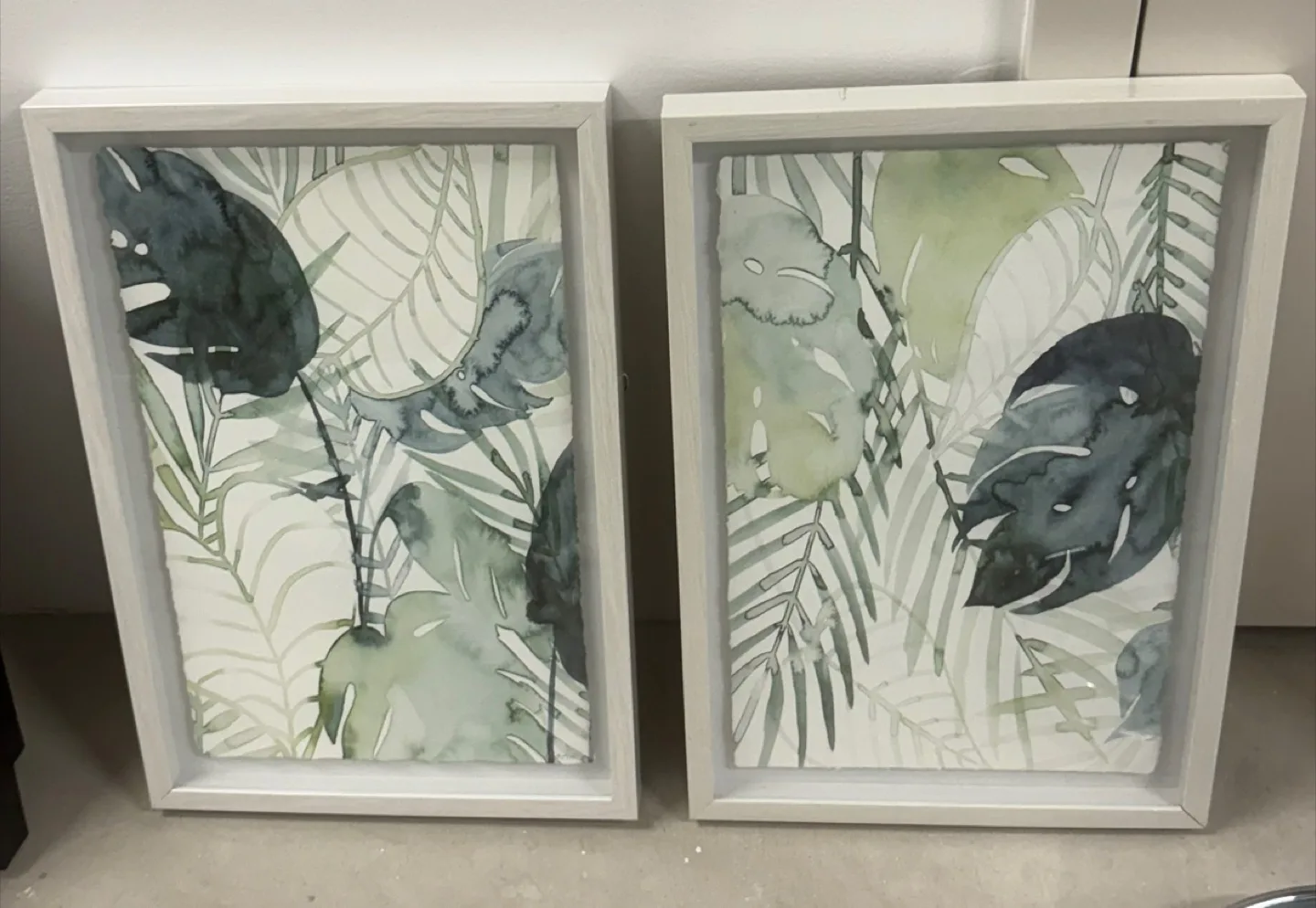 Framed Tropical Leaf Prints - Set of 2 thumbnail