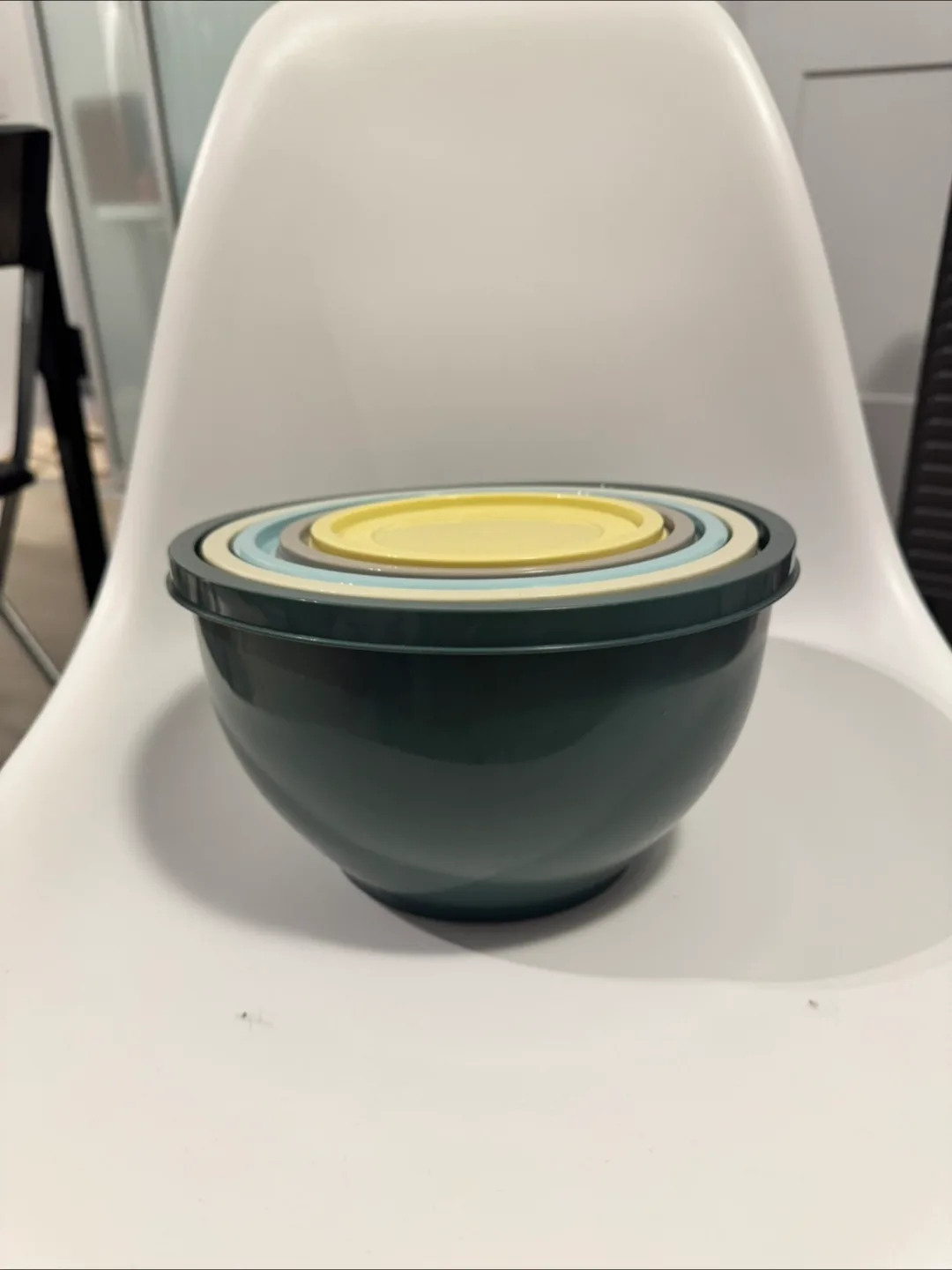 IKEA GARNITYREN Bowl Set with Lids, Mixed Colours thumbnail