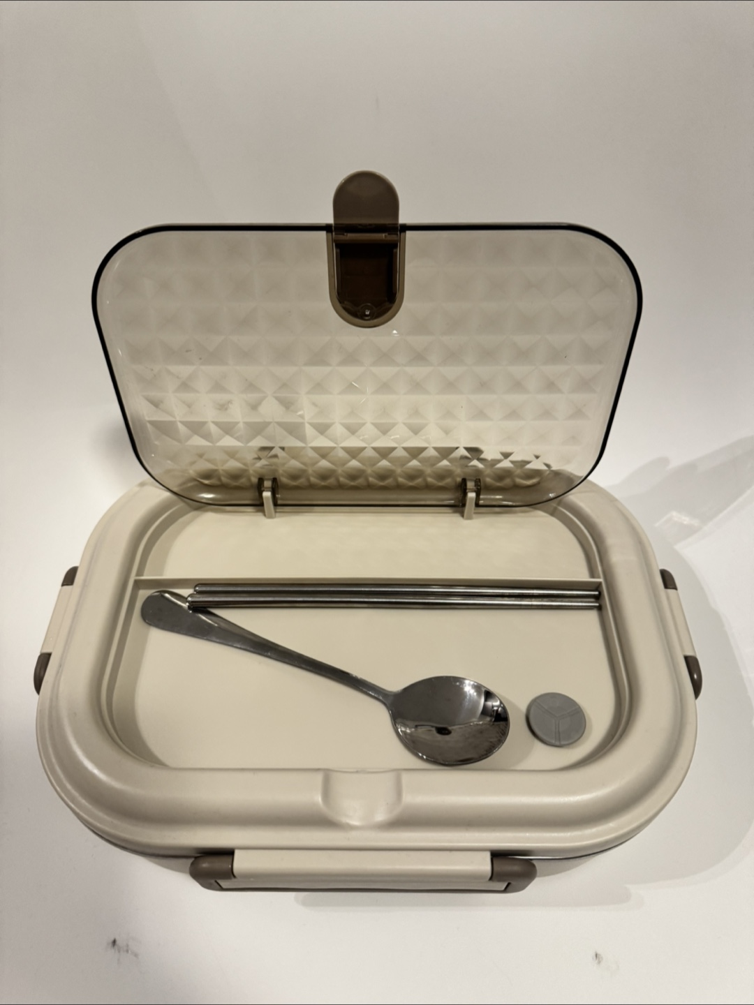 Stainless Steel Bento Lunch Box with Utensils - photo 2