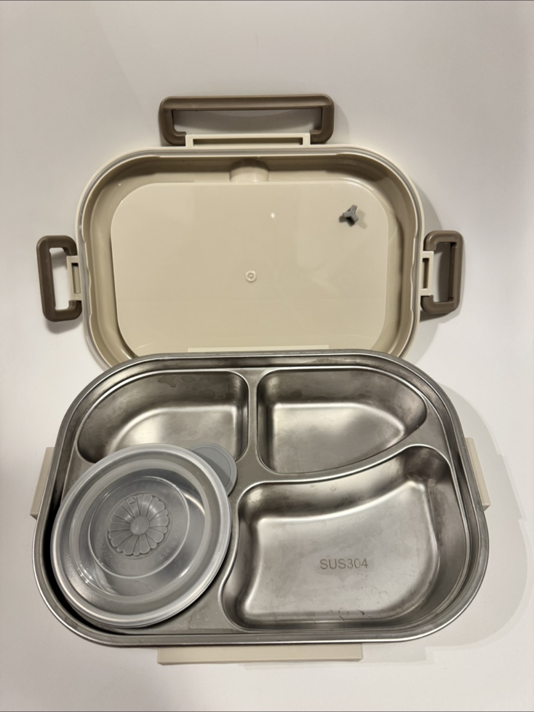 Stainless Steel Bento Lunch Box with Utensils - photo 3