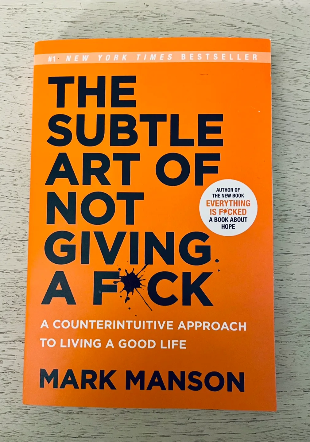 The Subtle Art of Not Giving a F*ck by Mark Manson thumbnail
