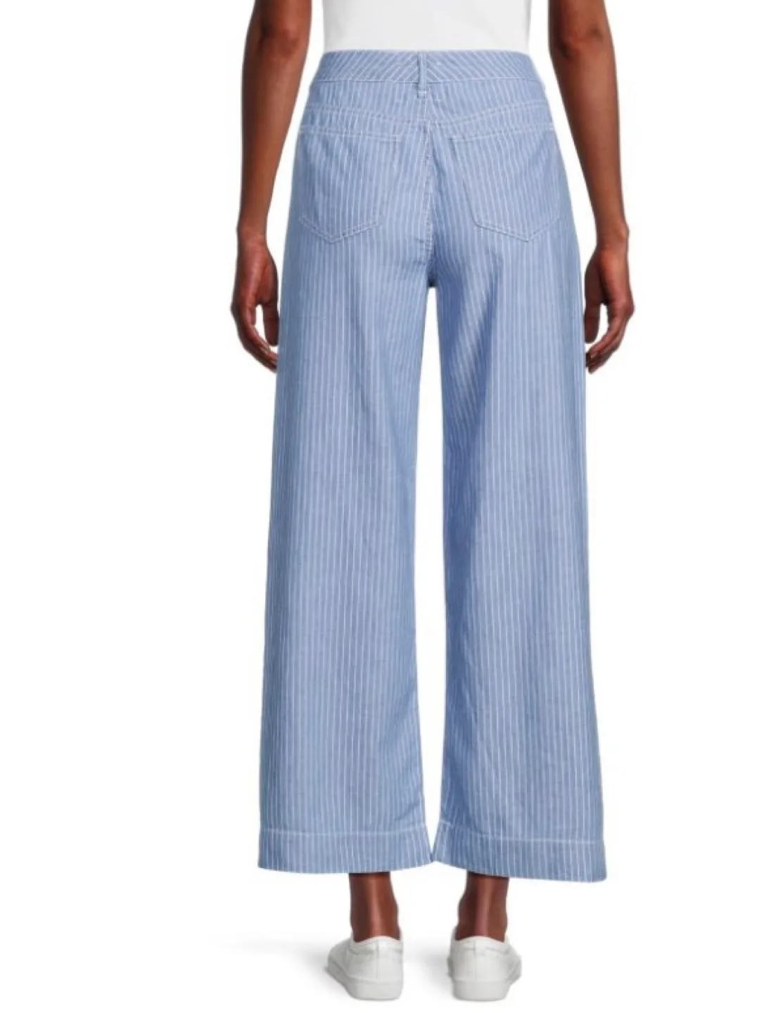 Habitual Blue Striped Wide Leg Pants image indicator(4)