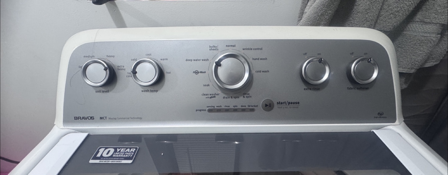 Maytag Bravos MCT Top Load Washer - photo 2