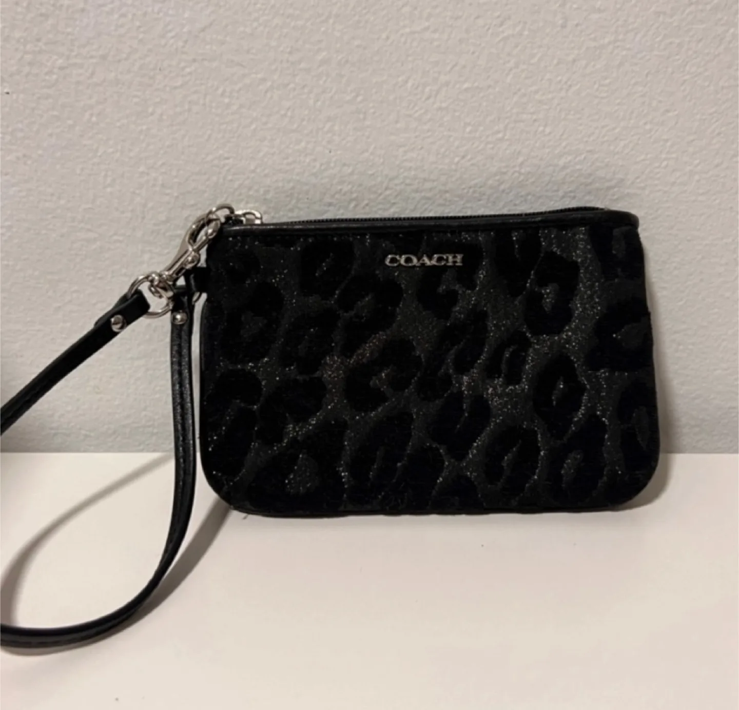 Coach Limited Edition Leopard Print Wristlet thumbnail