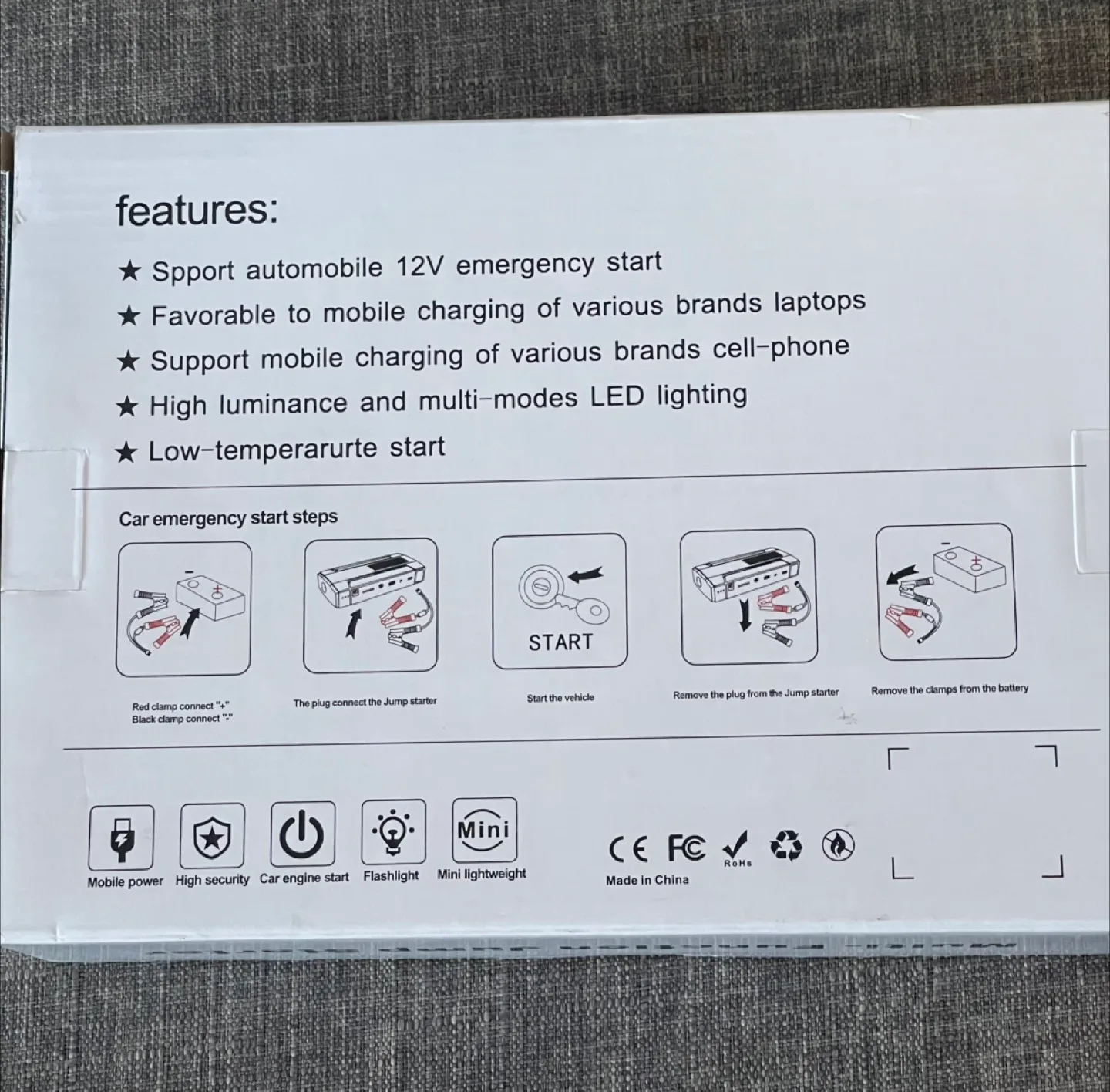 Multi-Function Jump Starter - Car Emergency *NEW! image indicator(4)