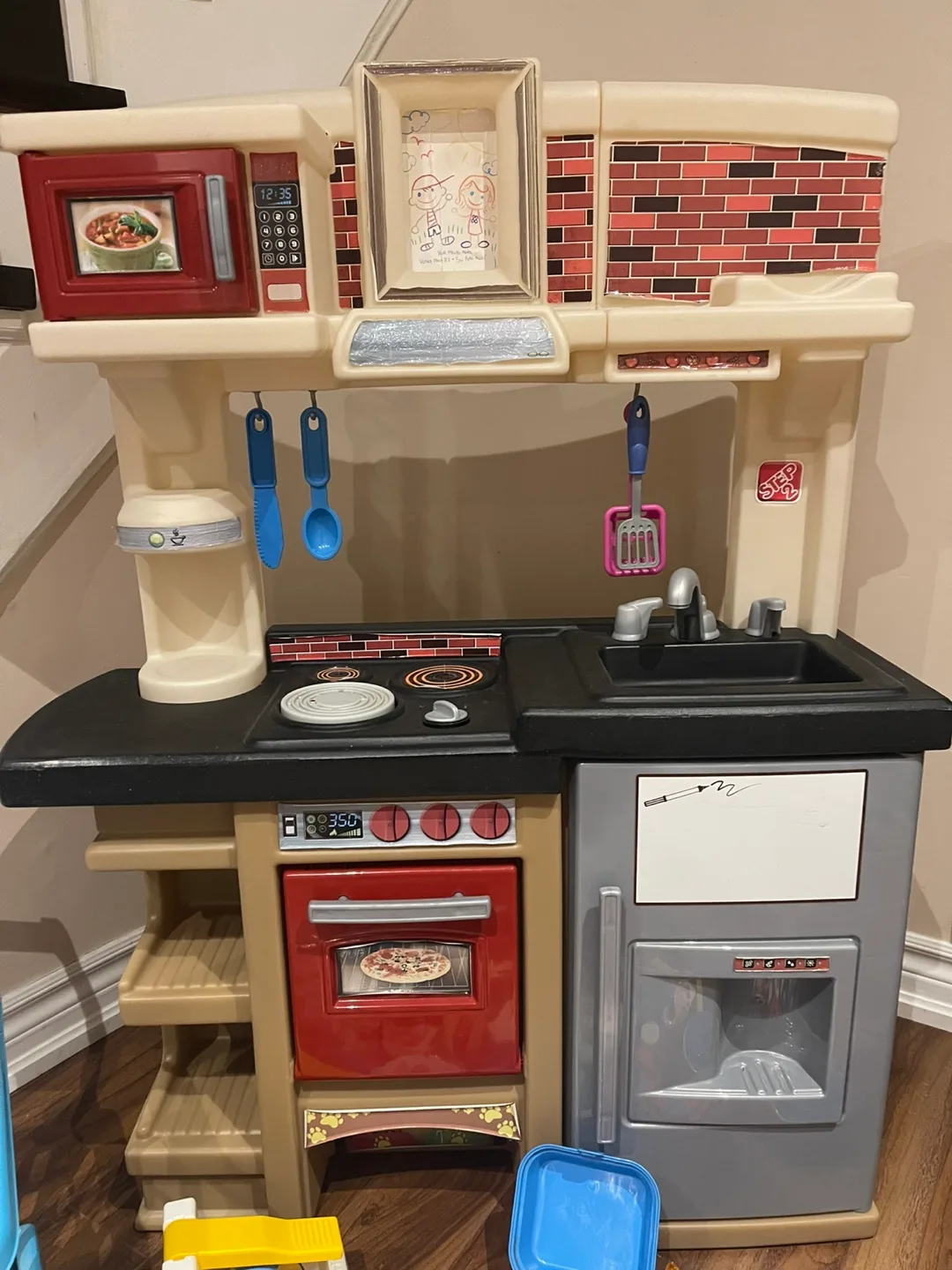 Step2 kids play kitchen with shopping cart, lots of accessories image indicator(2)