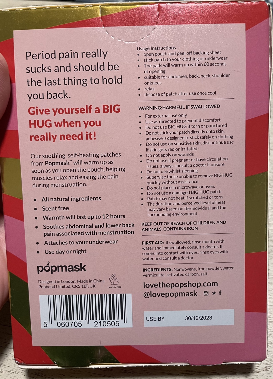 Popmask Big Hug Self-Heating Patches - photo 2
