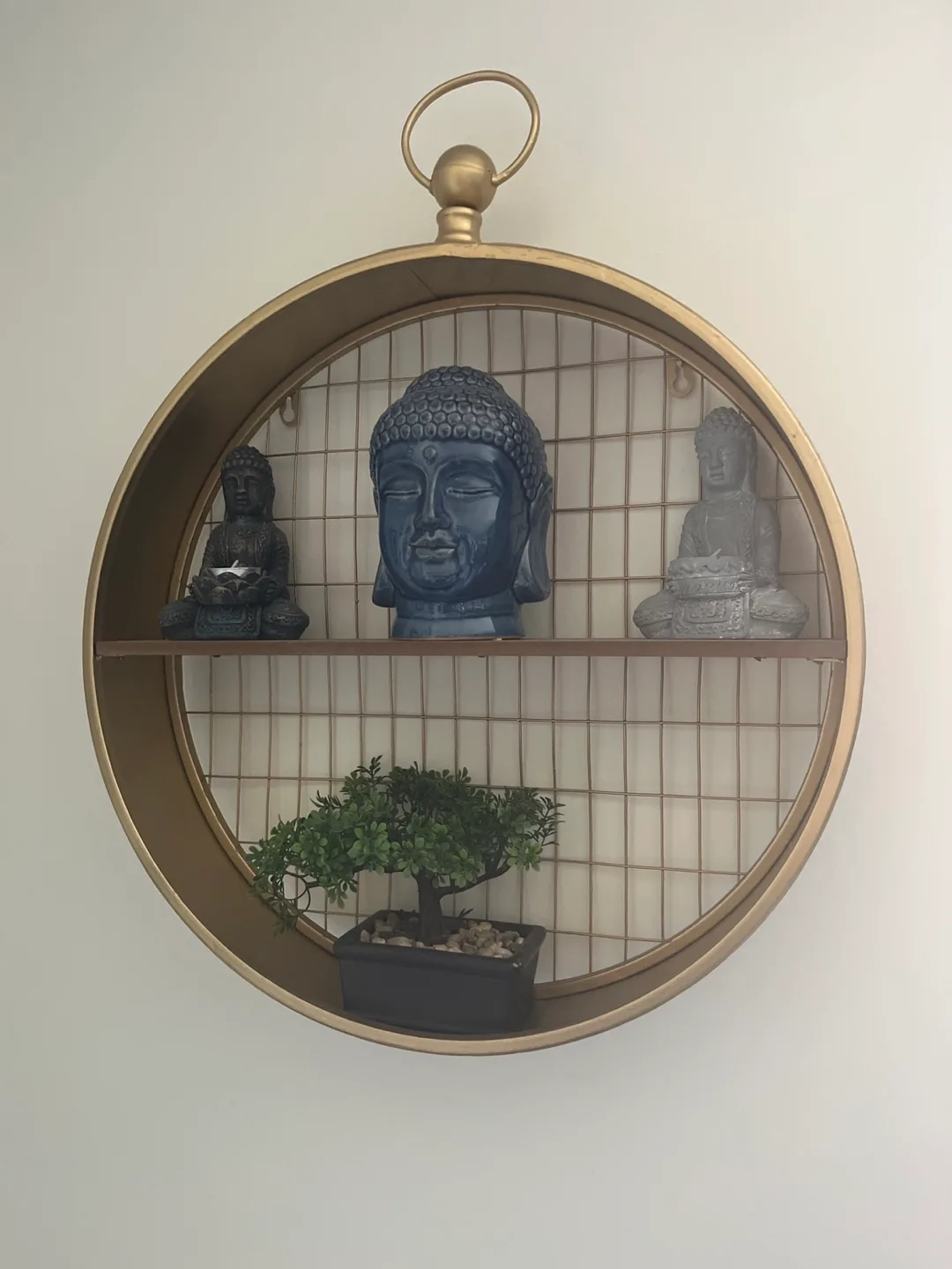 Gold Round Wall Shelf thumbnail