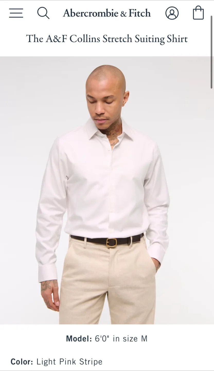 New Abercrombie & Fitch Dress Shirt - M