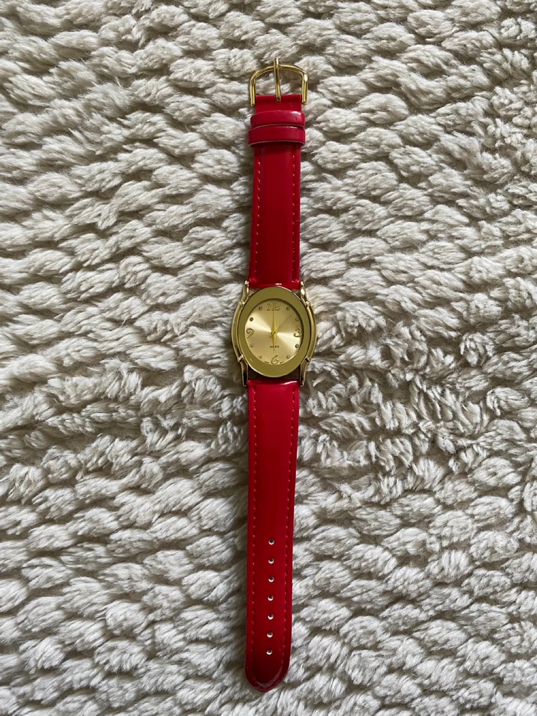 Red & Gold Women's Watch with Box thumbnail