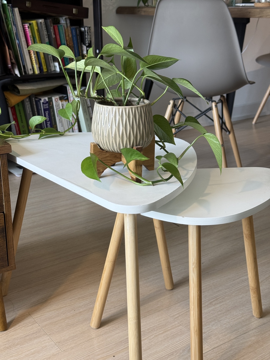 HOMFA Nesting Coffee Table Set – White
