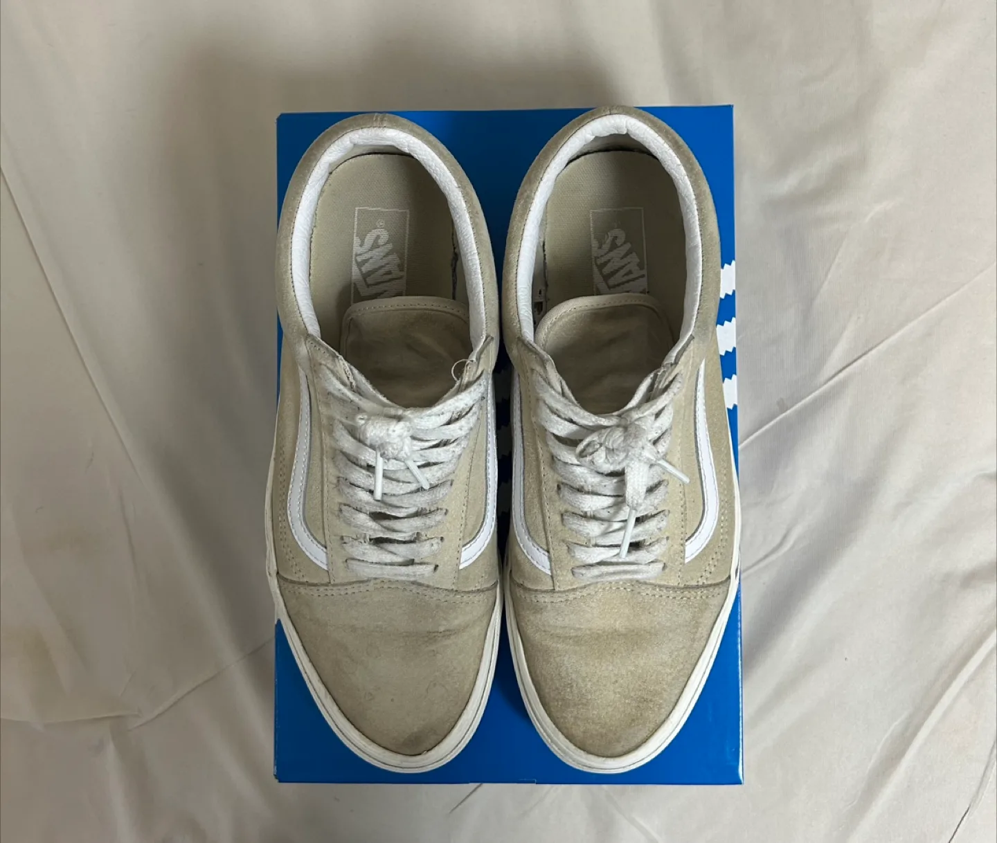 Vans Old Skool Beige Sneakers with Box