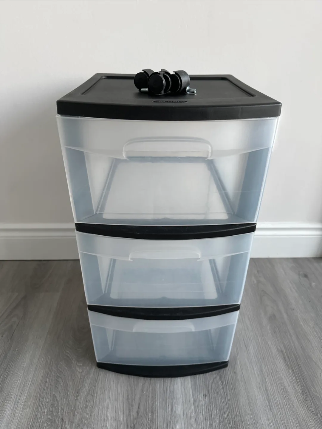 3-Drawer Wide Weave Tower - Black Frame image indicator(9)