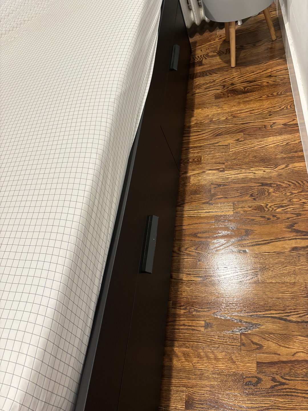 IKEA BRIMNES Bed frame with storage, black, Queen - photo 5