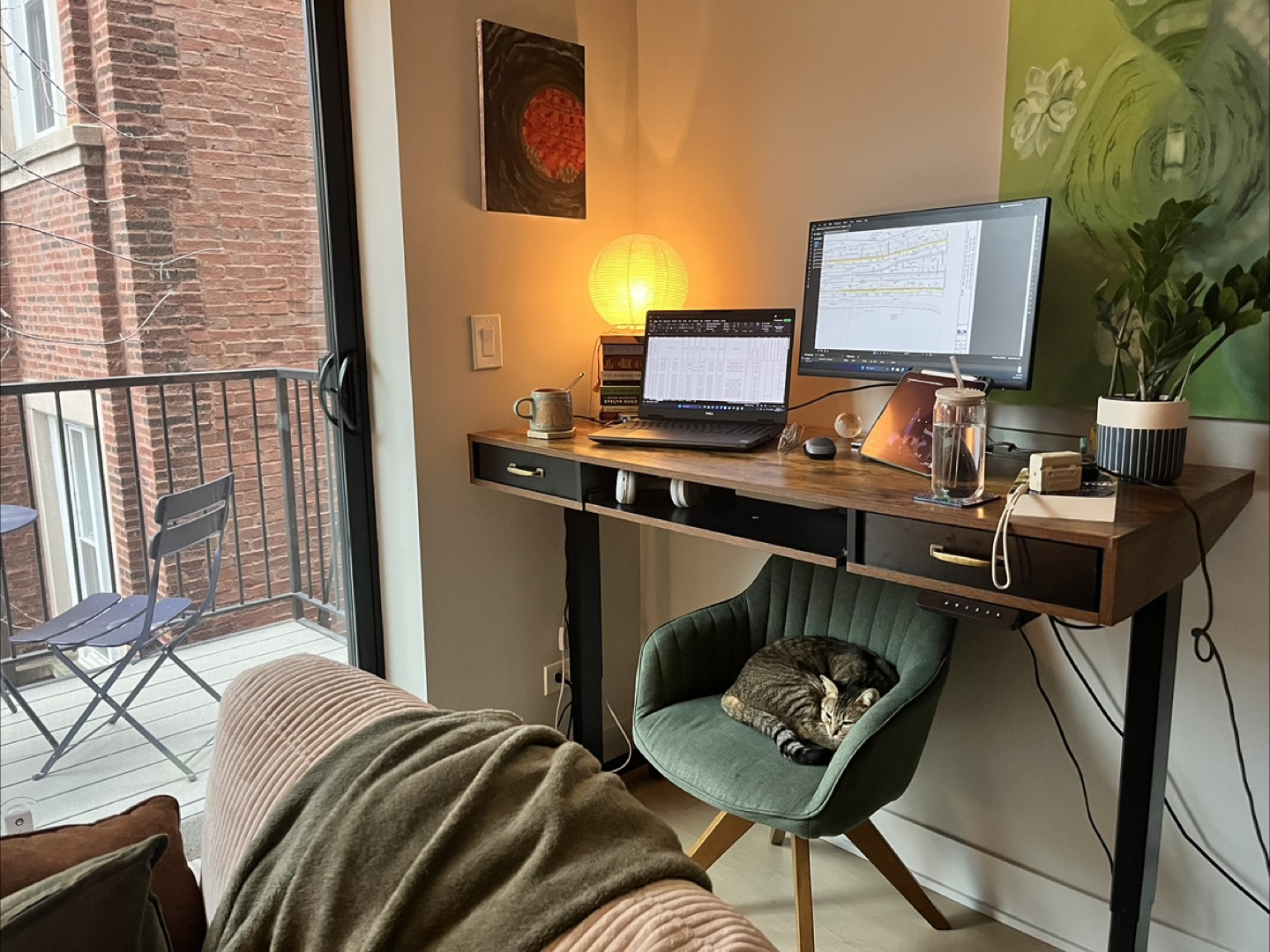 Green Swivel Desk Chair - photo 5