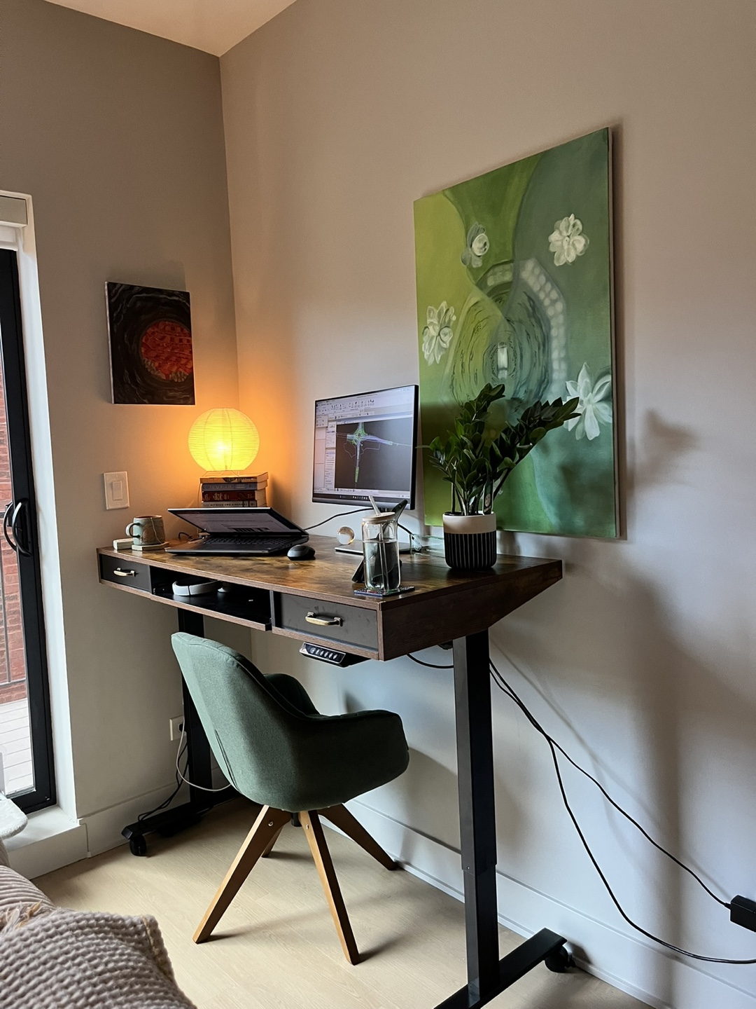 Green Swivel Desk Chair - photo 4