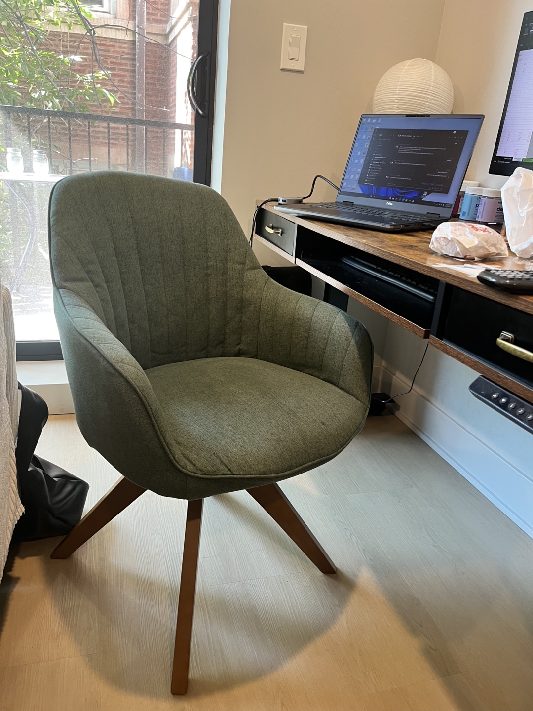 Green Swivel Desk Chair