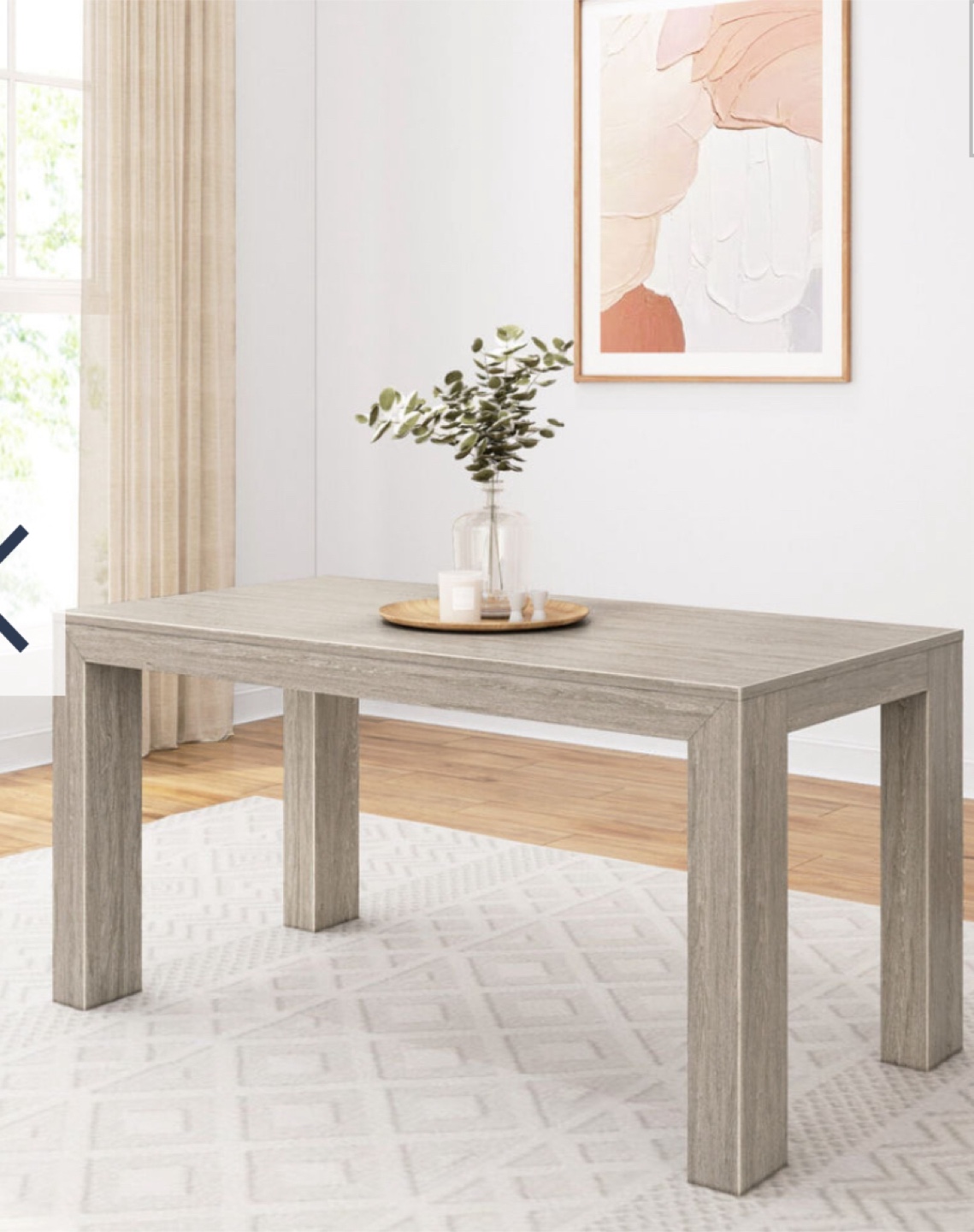 Dining Table - Beige, Solid Wood - photo 2