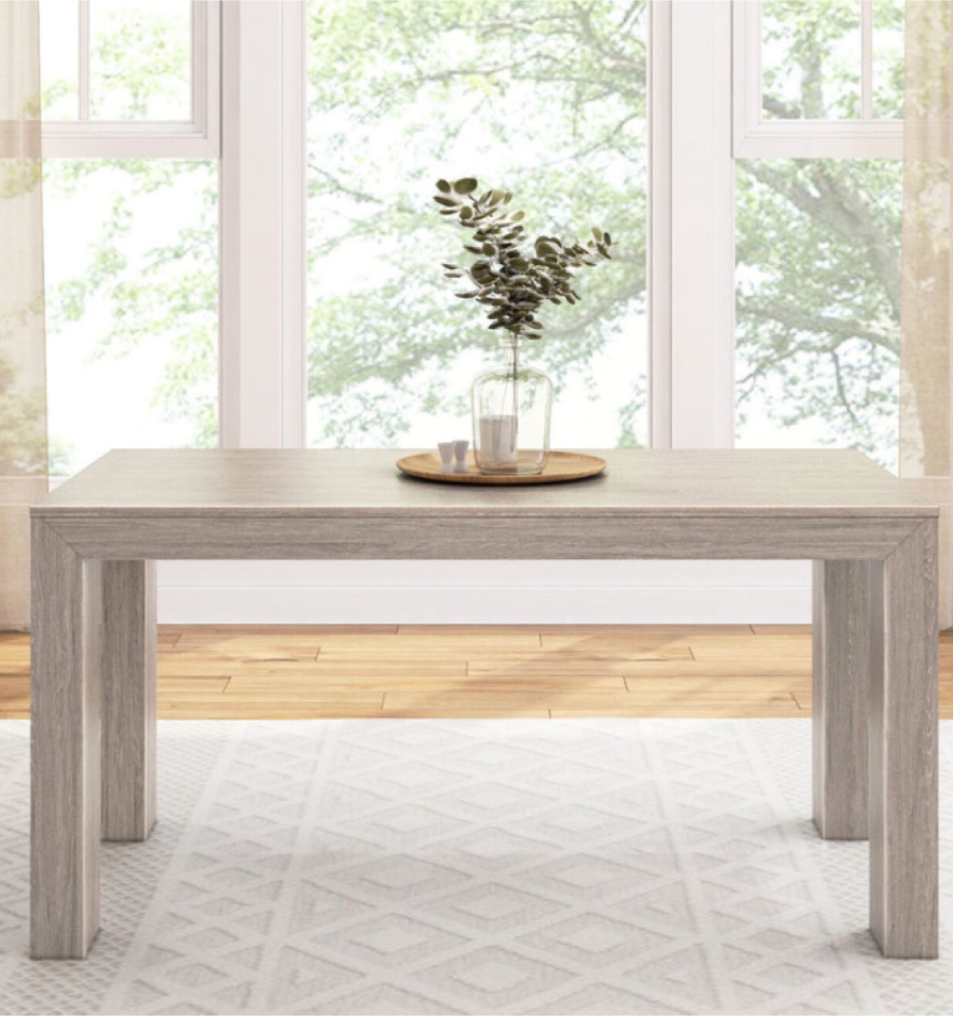 Dining Table - Beige, Solid Wood - photo 3
